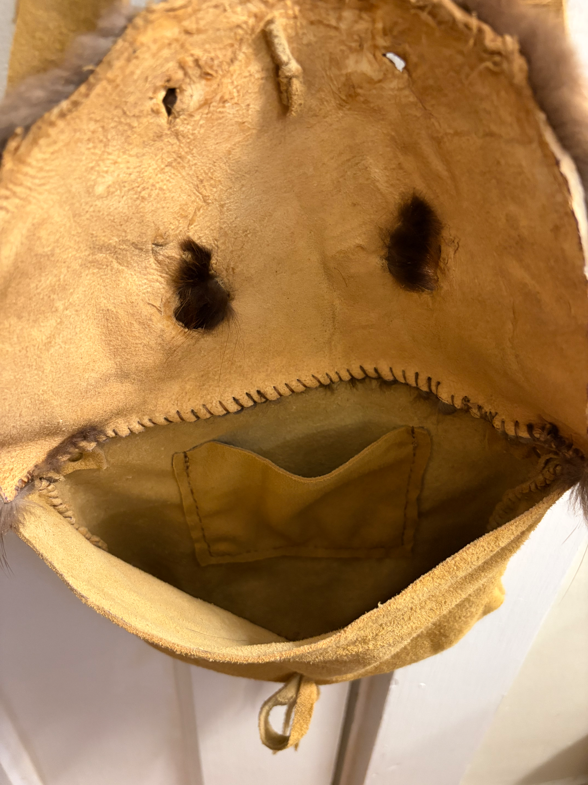 Mini Beaver Bag — handmade fur piece