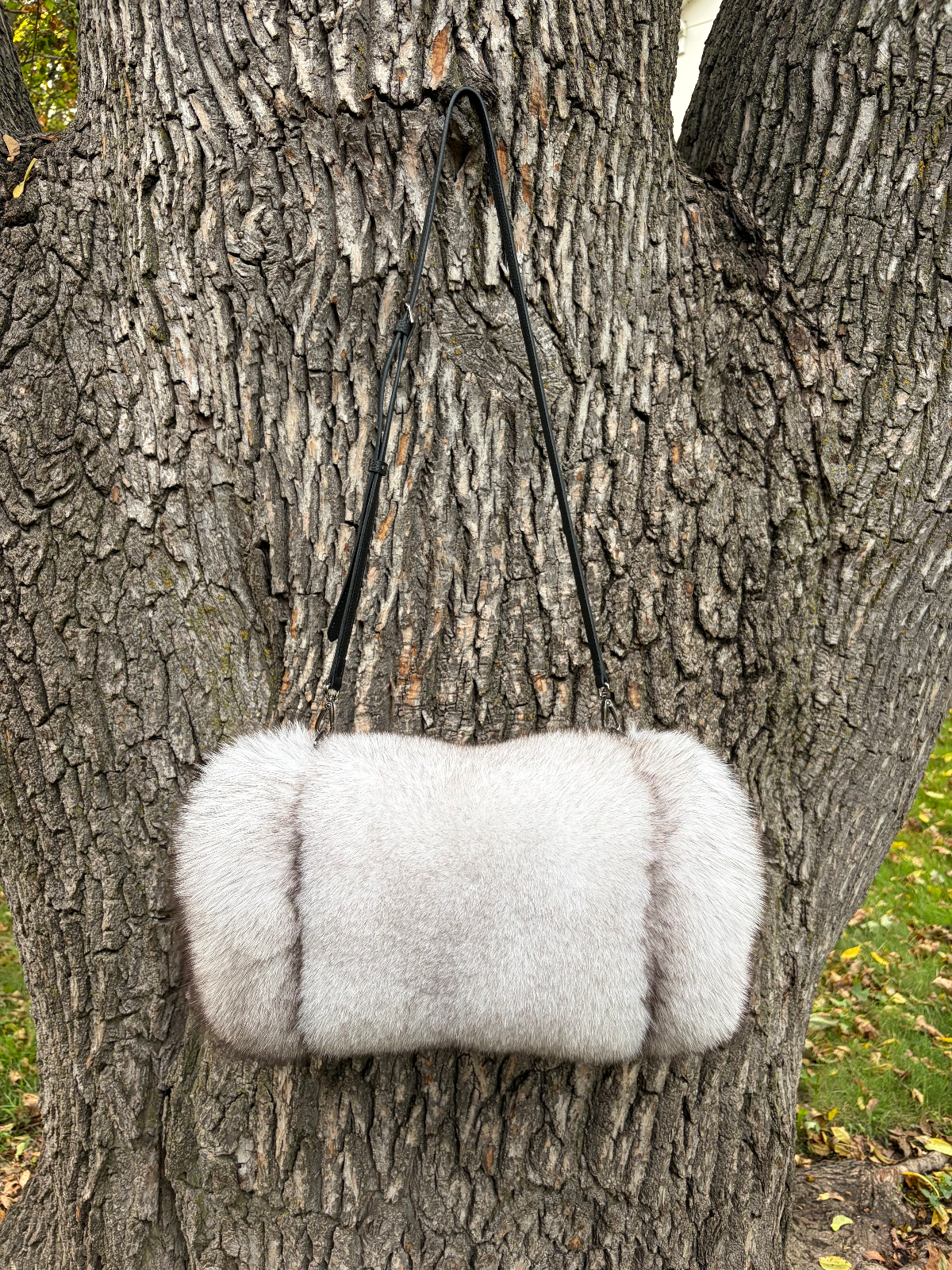 Blue Fox Muff — handmade Blue Fox piece
