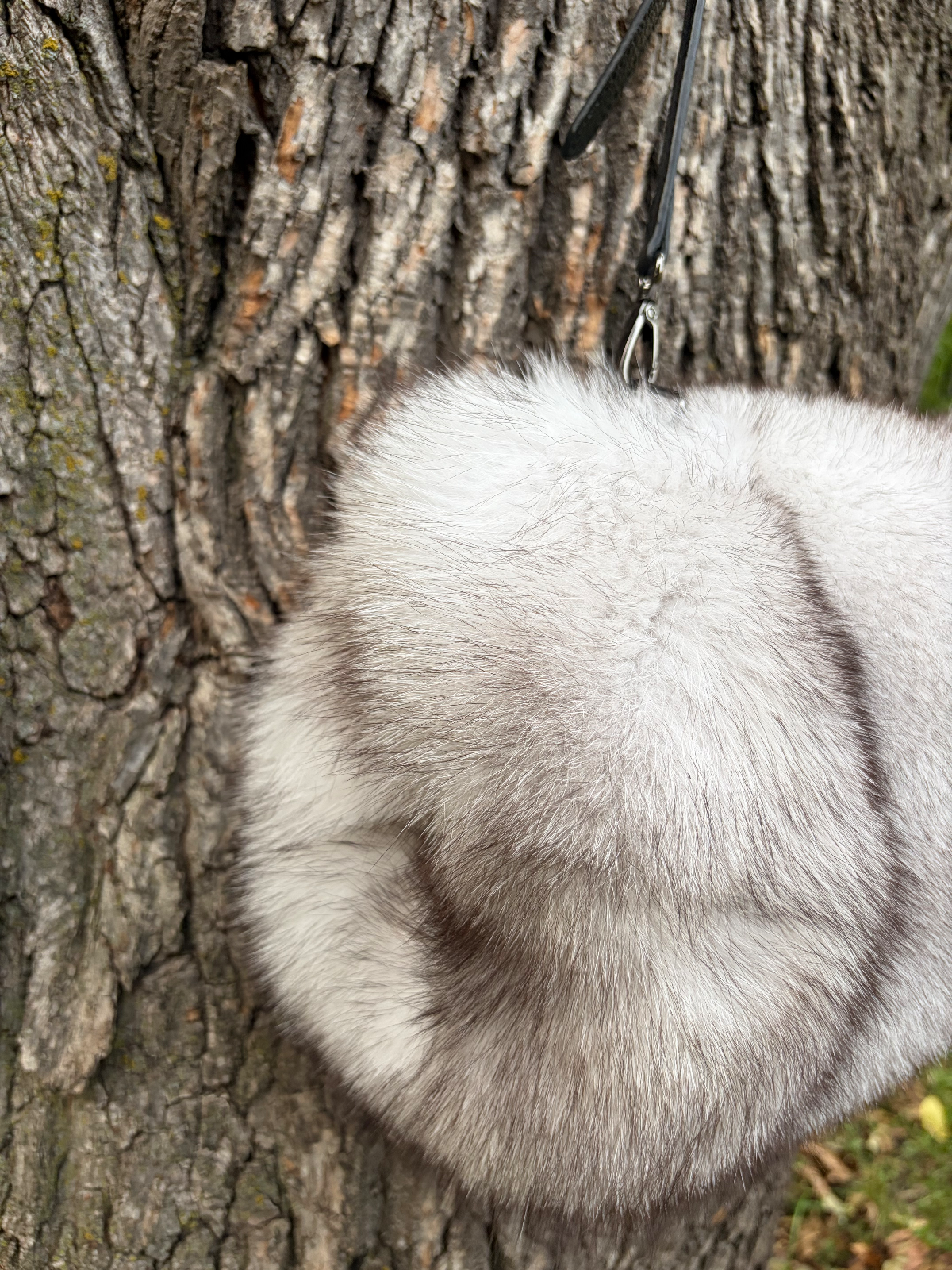 Blue Fox Muff — handmade Blue Fox piece